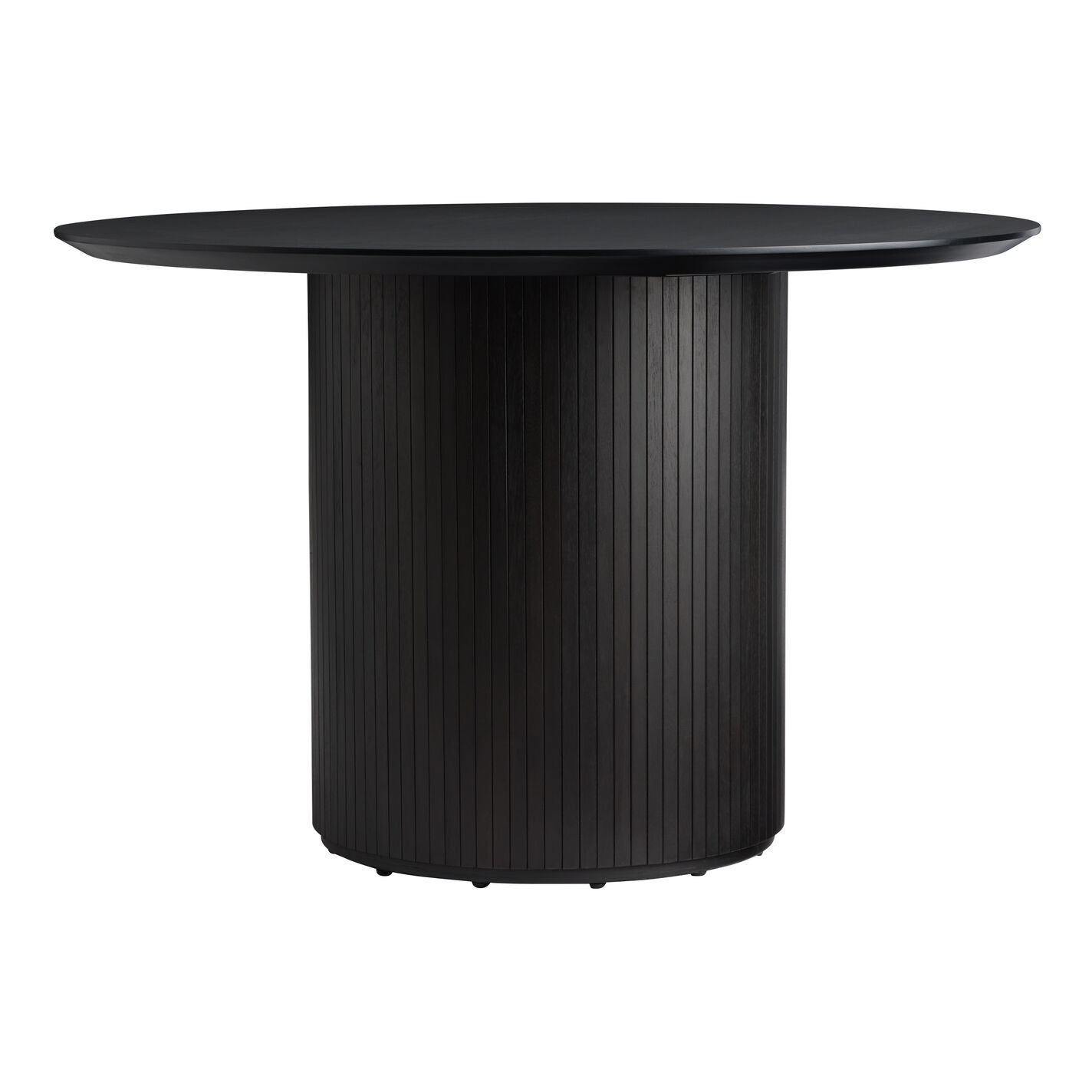 Russo Round Fluted Wood Pedestal Dining Table