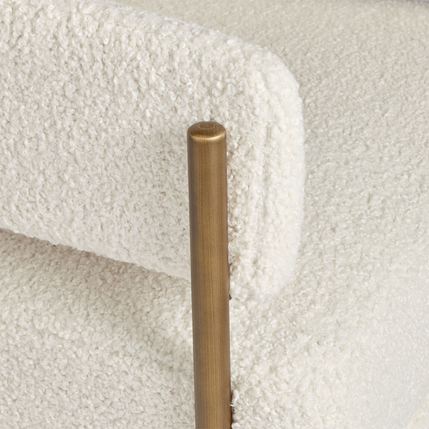 Rylan Faux Sherpa Curved Back Chair