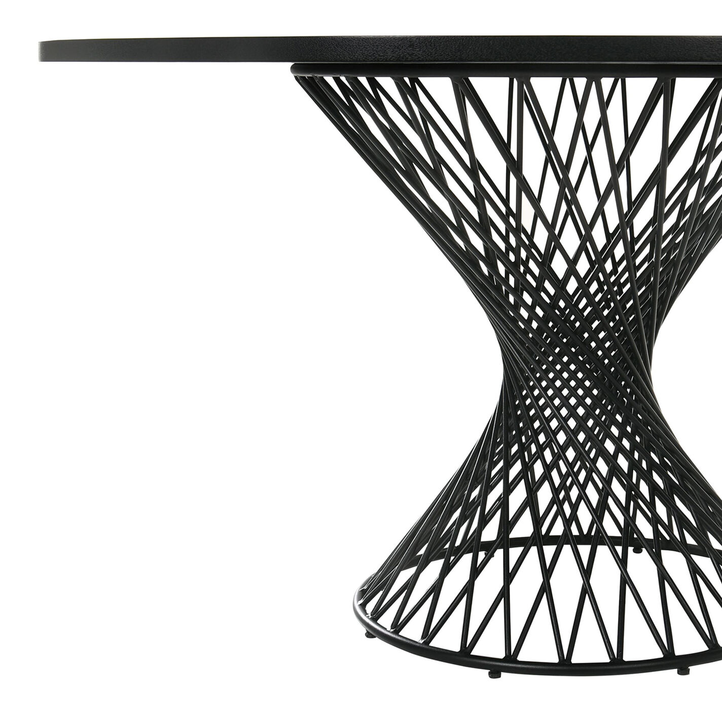 Graham Black Wood and Metal 5 Piece Dining Set