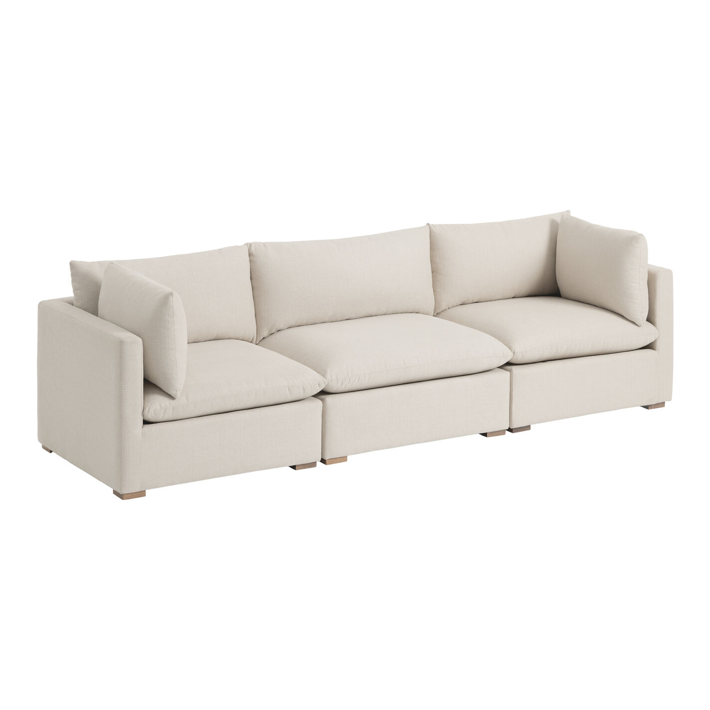 Weston Pillow Top 3 Piece Modular Sectional Sofa