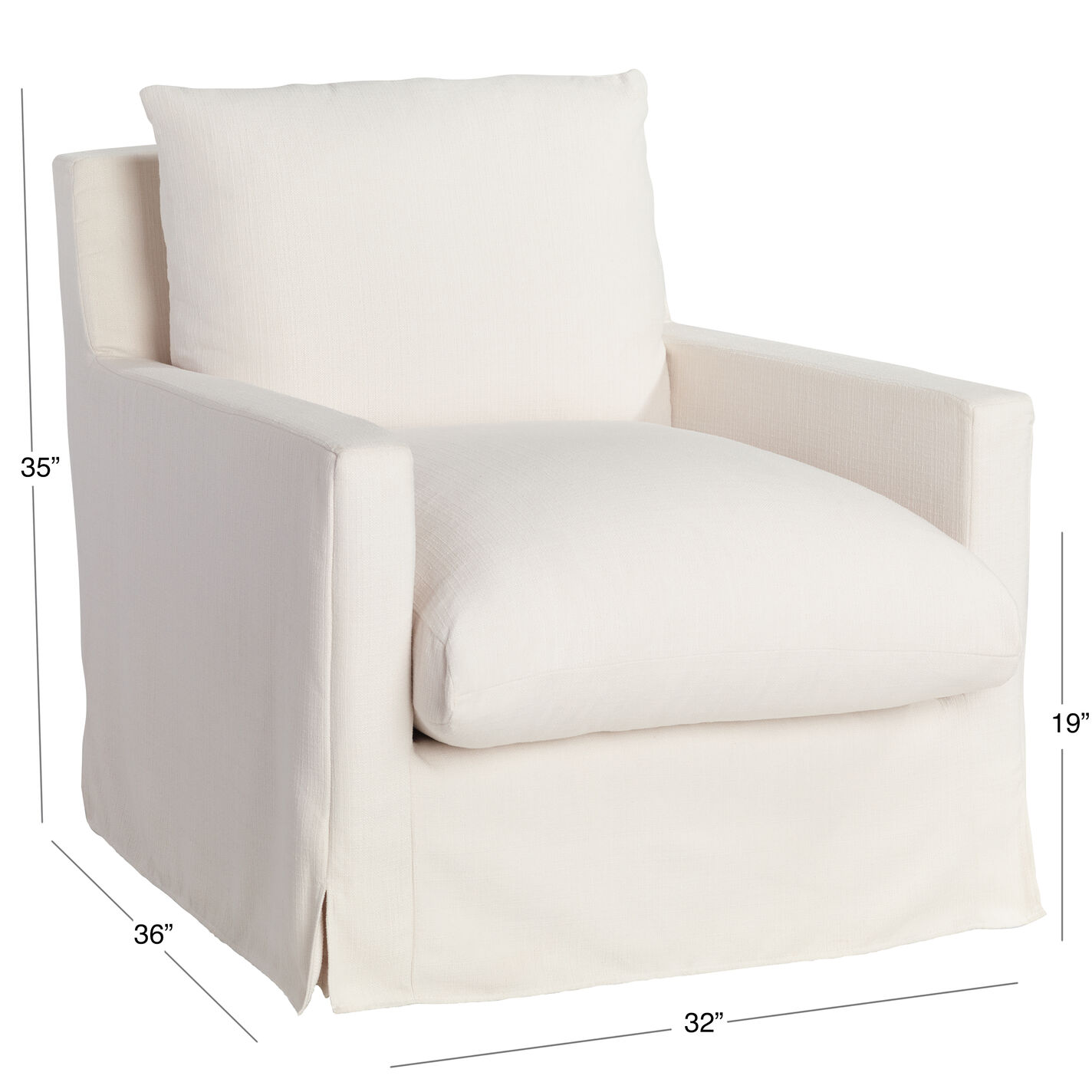 Brynn Feather Filled Swivel Chair