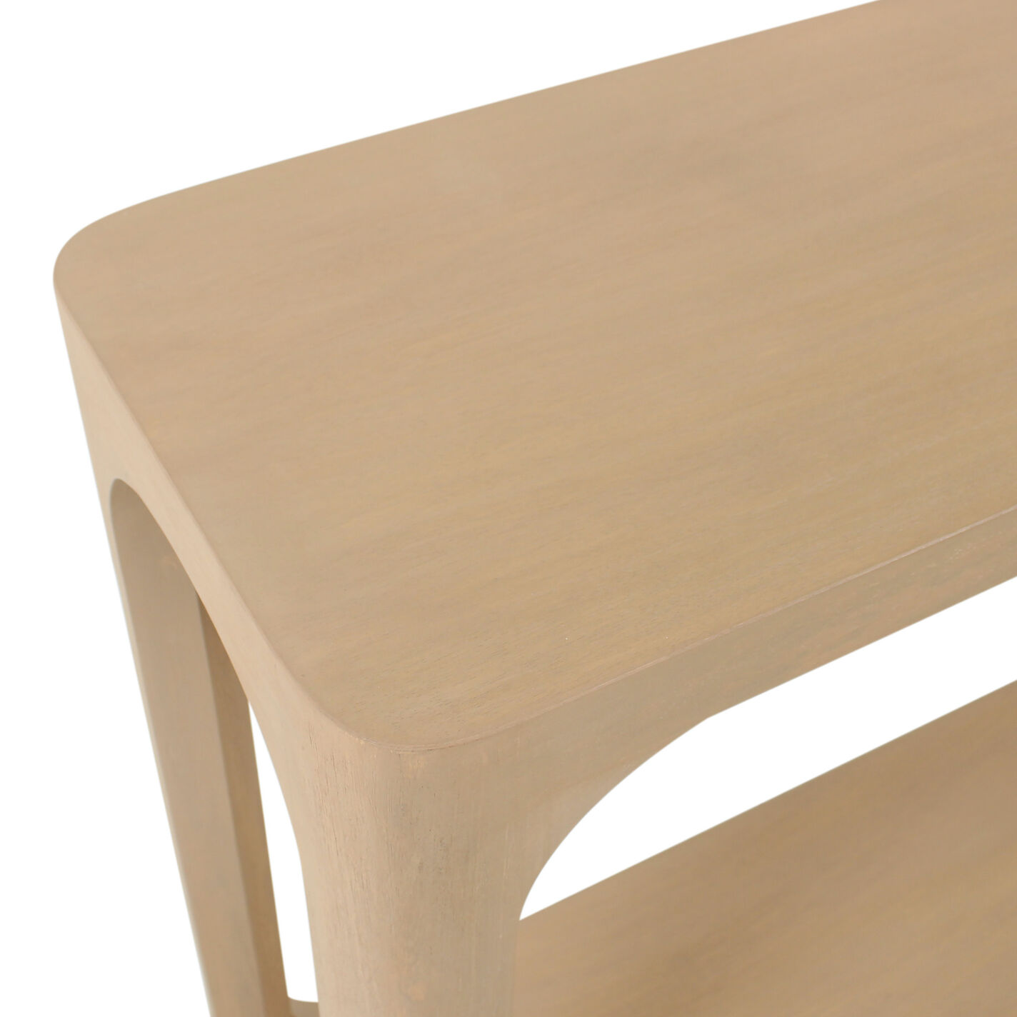 Branyon Wood Console Table with Shelf