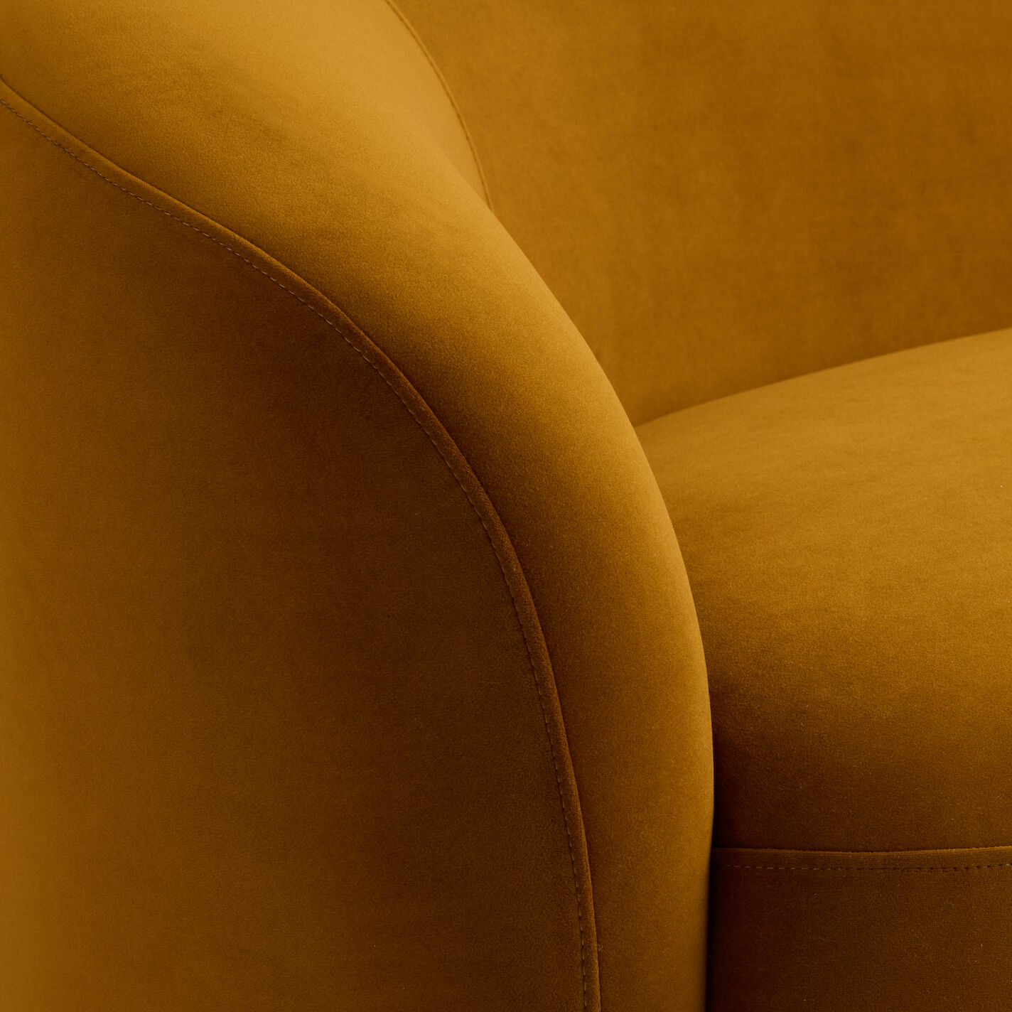 Vitoria Curved Channel Back Upholstered Sofa