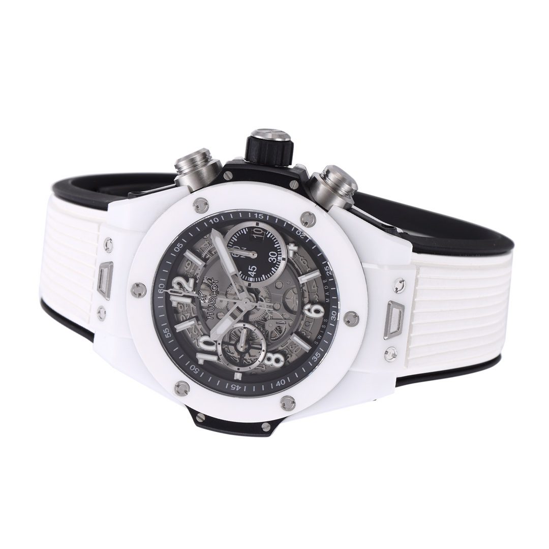 BIG BANG Unico White Ceramic Case with Black Dial (45MM)