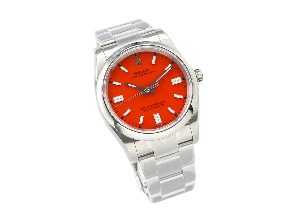 Oyster Perpetual 36 Stainless Steel with Red Dial