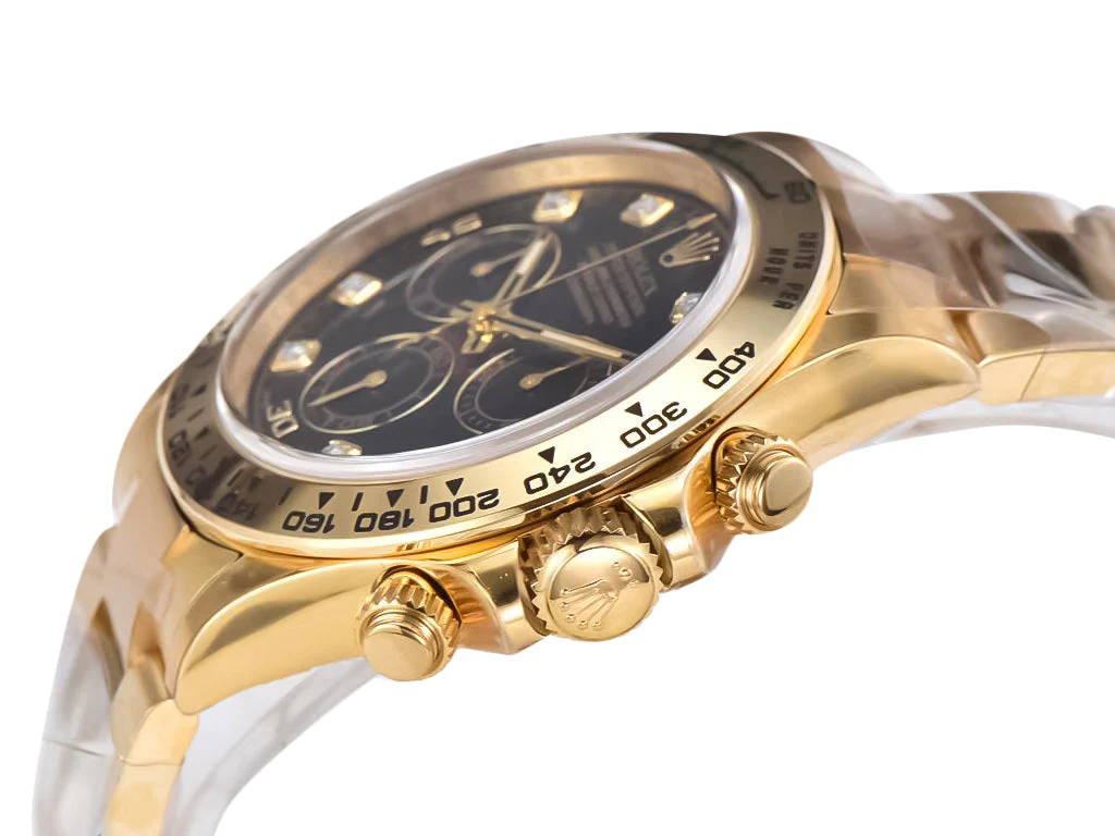 Cosmograph Daytona Yellow Gold Diamond Black Dial
