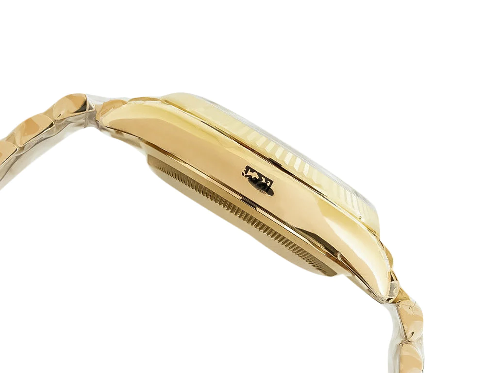 Day-Date 36 Stainless Steel 'President' with Silver Dial and Diamond Bezel