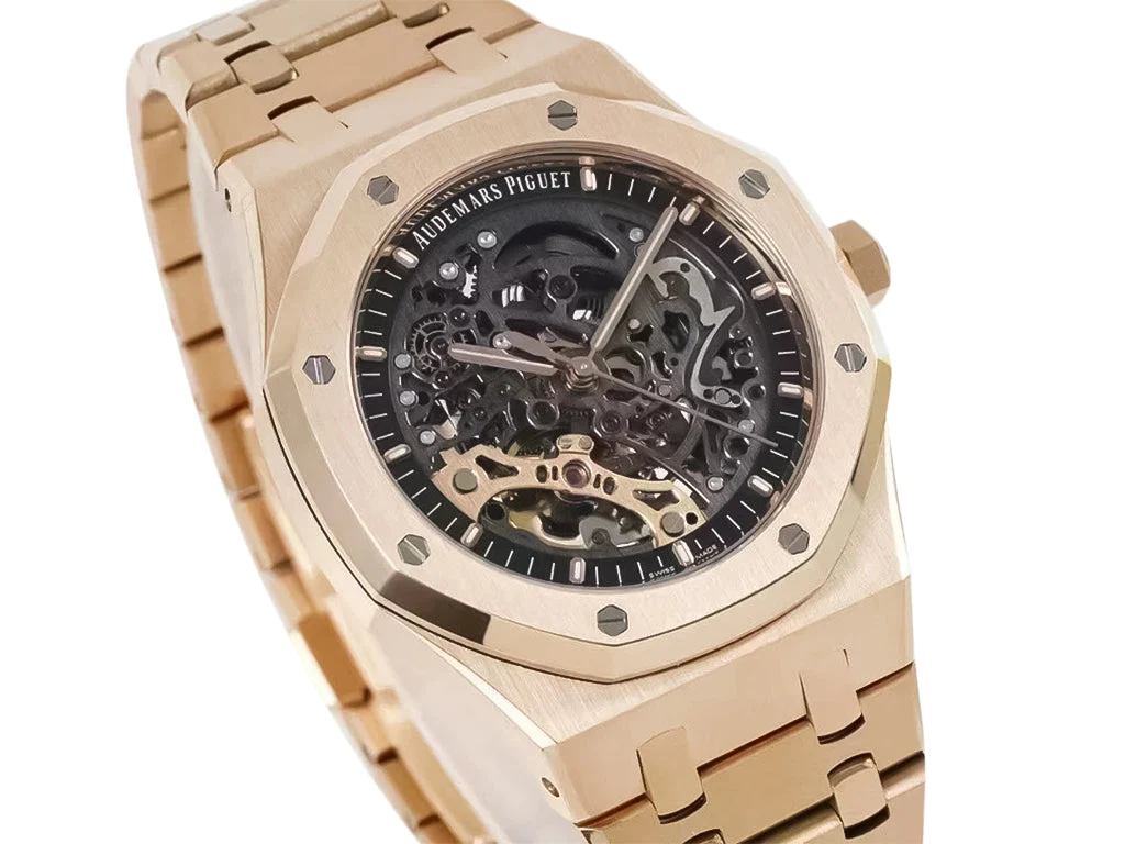 Royal Oak Pink Gold Openworked Double Balance Wheel (41mm)