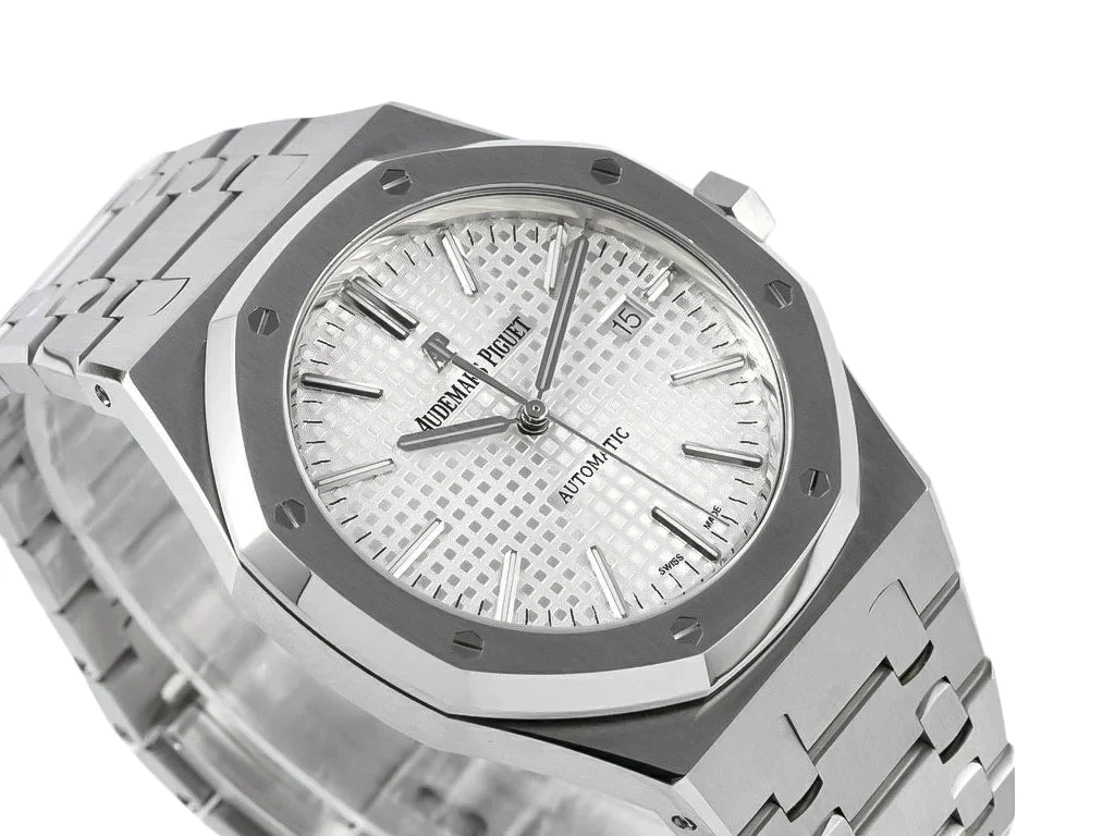 Royal Oak Stainless Steel with Silver Dial (41mm) - 15400