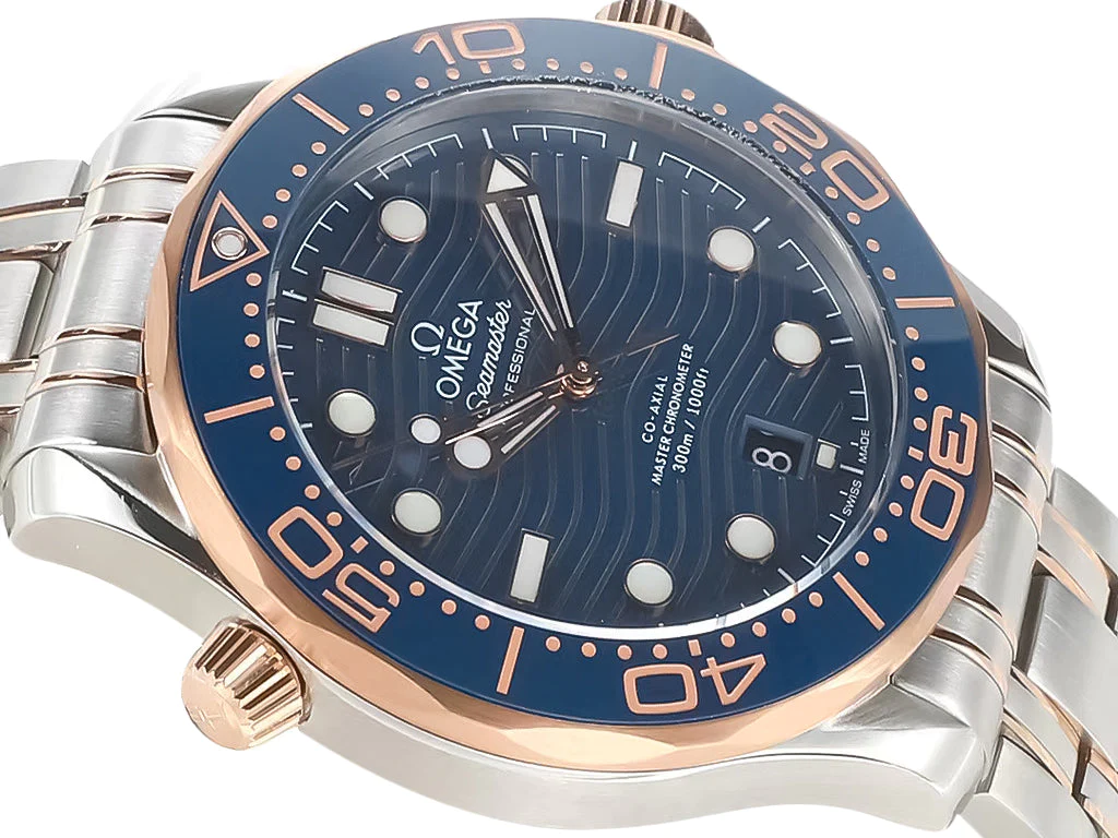 Seamaster Diver 300 Two Tone Rose Gold with Blue Dial (42mm)