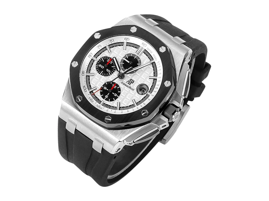 Royal Oak 'Offshore Chronograph' Stainless Steel with Silver Dial (44mm)