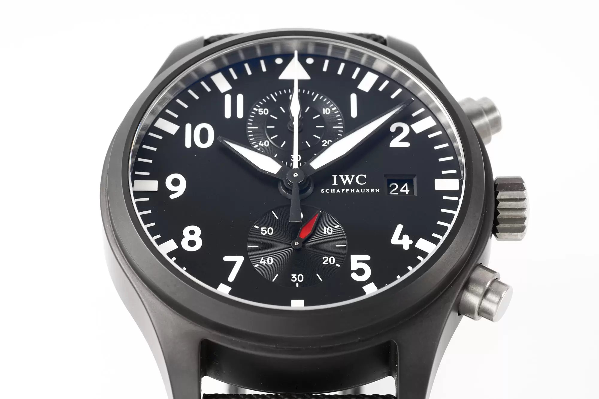 IWC Pilots's Automatic Ceramic Case with Black Dial(44mm)