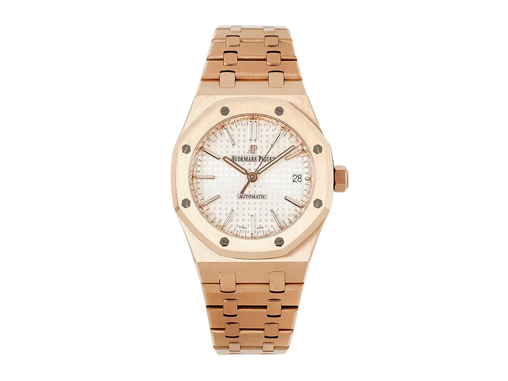 Royal Oak Pink Gold with Silver Dial (37mm)