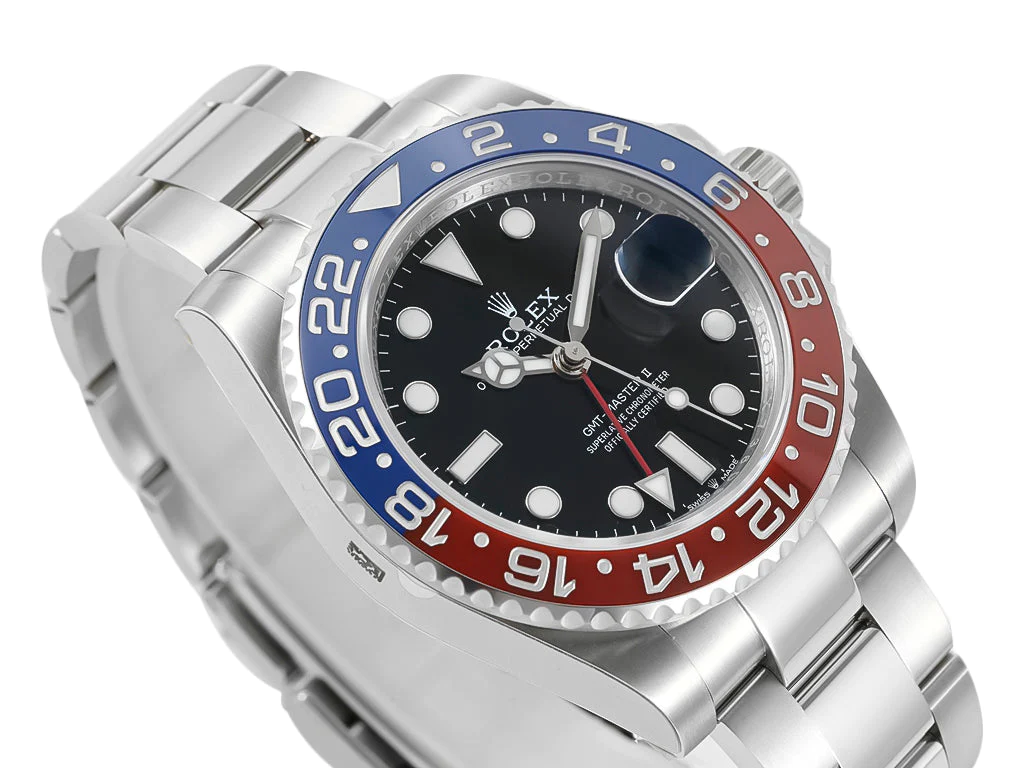 GMT-Master II Stainless Steel 'Pepsi' on Oyster (40mm)
