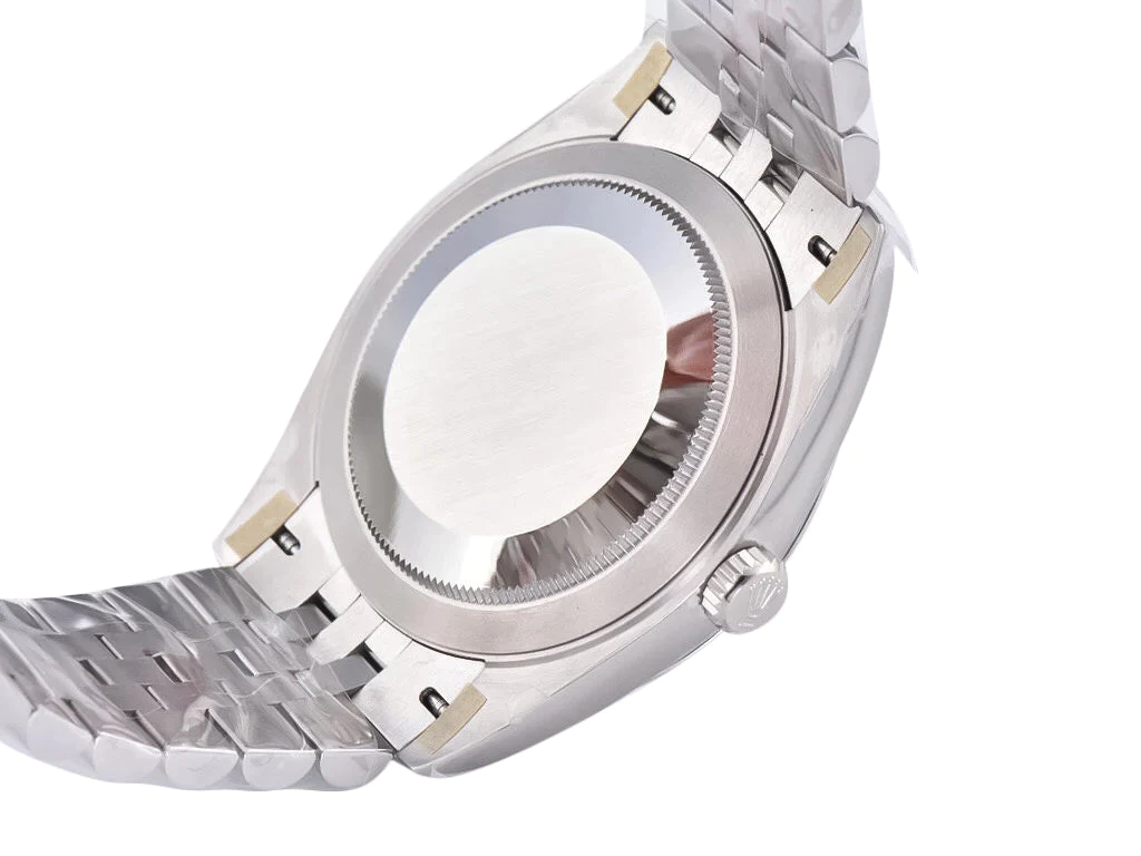 Datejust 41 Stainless Steel on Jubilee with Diamond Black Dial and Fluted Bezel