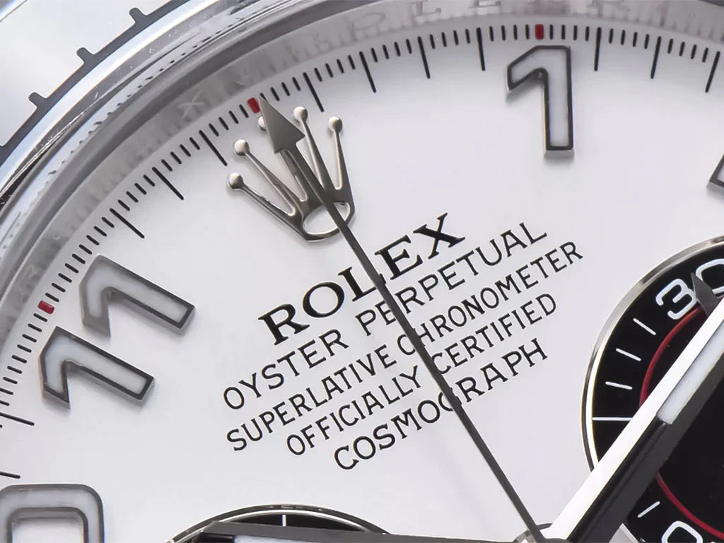 Cosmograph Daytona Stainless Steel with White Dial and Arabic Numerals