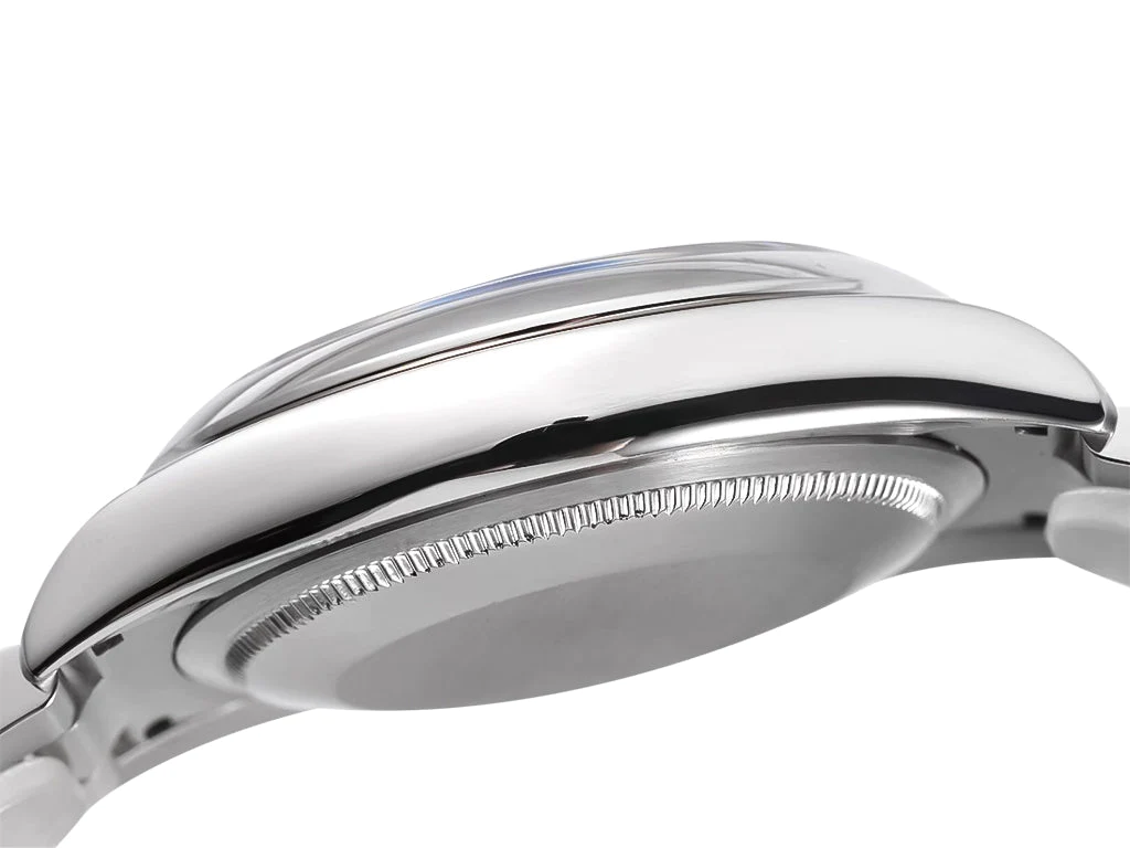 Oyster Perpetual 36 Stainless Steel with Black Dial and Pink Indices (Arabic numerals)