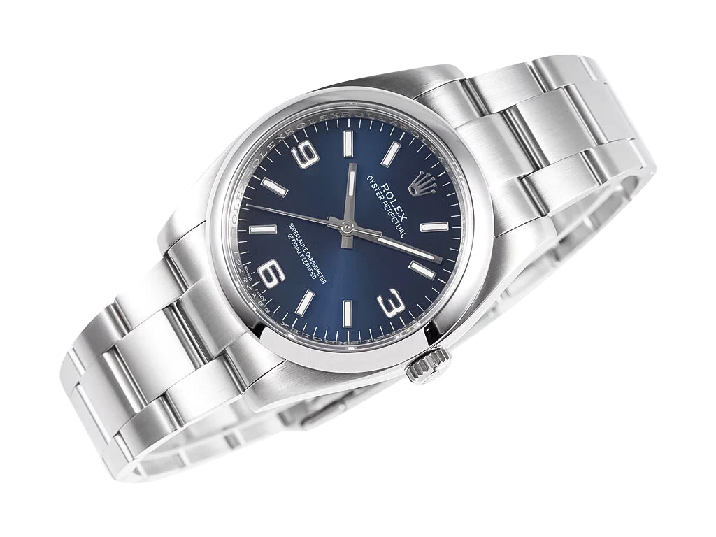 Oyster Perpetual 36 Stainless Steel with Blue Dial (Arabic Numerals)