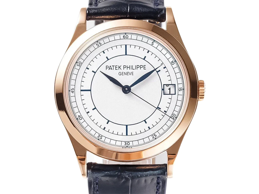 Calatrava Rose Gold 'Scientific' with Silver Dial (38mm)
