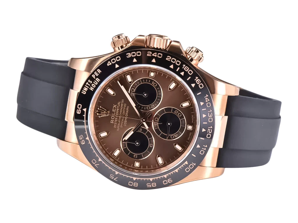 Cosmograph Daytona Rose Gold Oysterflex with Chocolate Dial