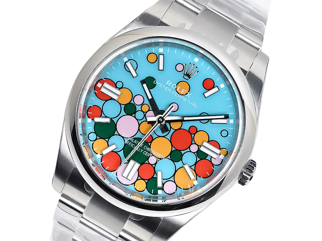 Oyster Perpetual 41 Stainless Steel with Turquoise Dial (Celebration Motif)