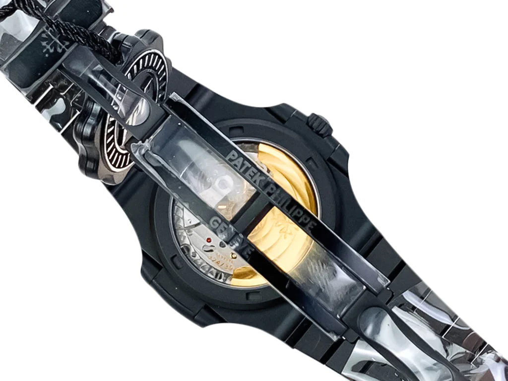 Nautilus 'Black Venom' Limited Edition Carbon Steel with Blue Dial (40mm)