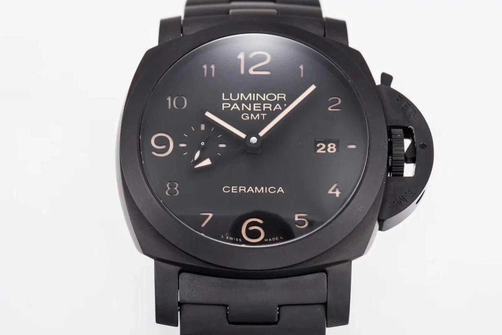 Luminor 1950 3 Days GMT Automatic Titanium and Ceramic Case with Black Dial (44mm)