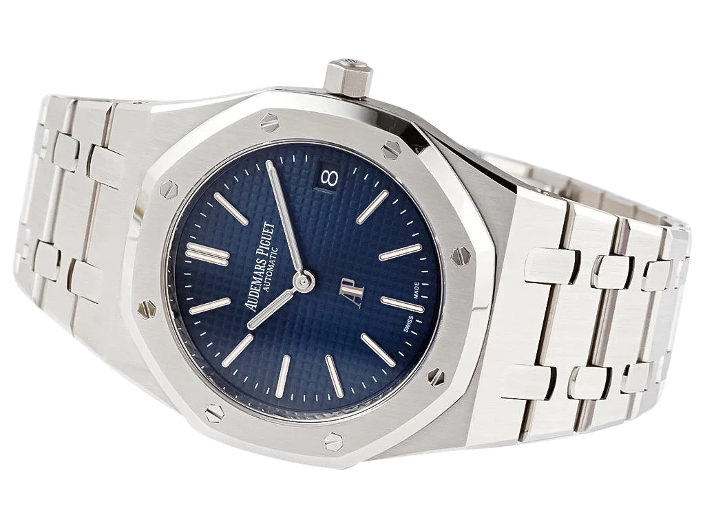 Royal Oak 'Jumbo Extra-Thin' Stainless Steel '50th Anniversary' with Blue Dial (39mm)