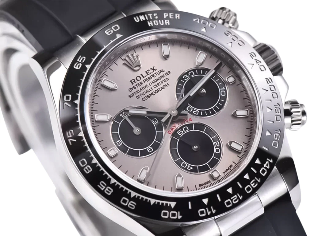 Cosmograph Daytona Stainless Steel Oysterflex with Grey Sunburst Dial