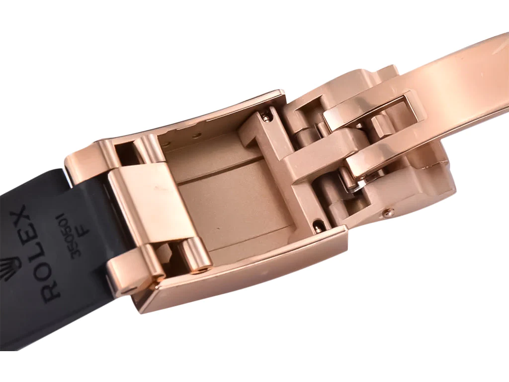 Cosmograph Daytona Rose Gold Oysterflex with Chocolate Dial and Arabic Numerals