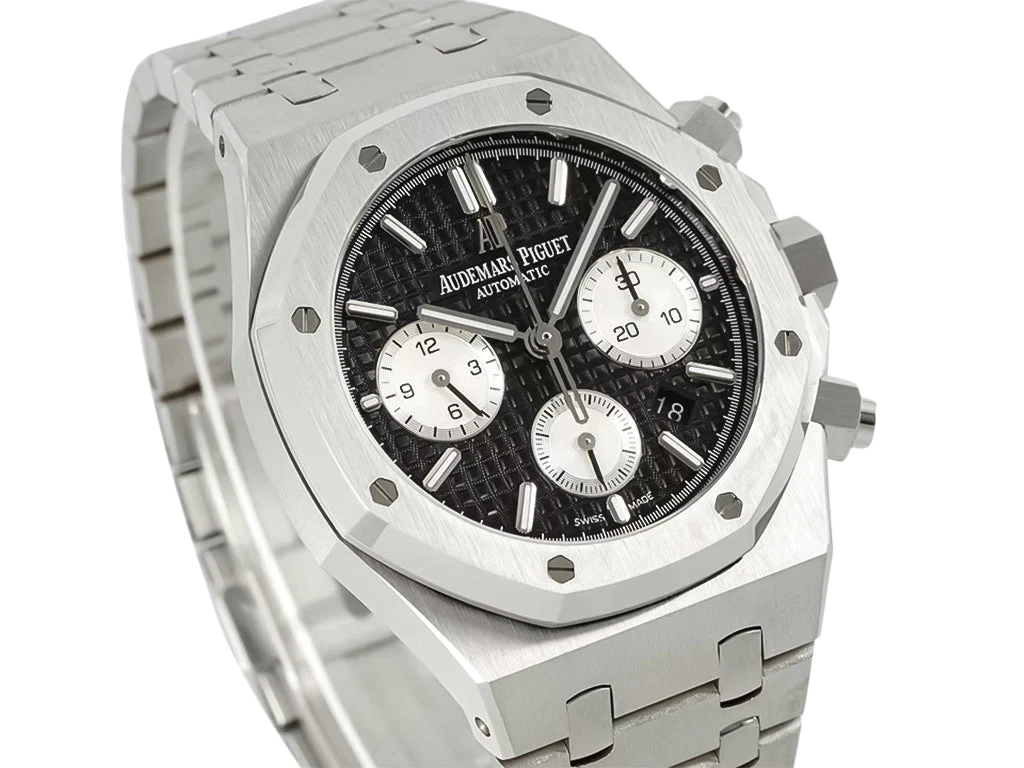 Royal Oak Chronograph Stainless Steel with Black Dial (41mm)