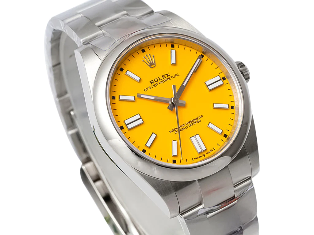 Oyster Perpetual 41 Stainless Steel with Yellow Dial