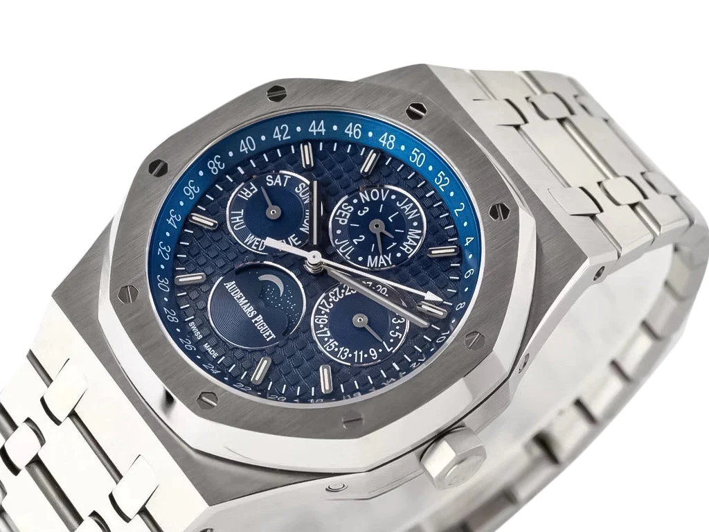 Royal Oak 'Perpetual Calendar' Stainless Steel with Blue Dial (41mm)