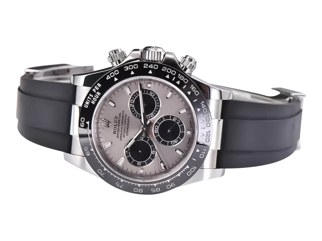 Cosmograph Daytona Stainless Steel Oysterflex with Grey Sunburst Dial