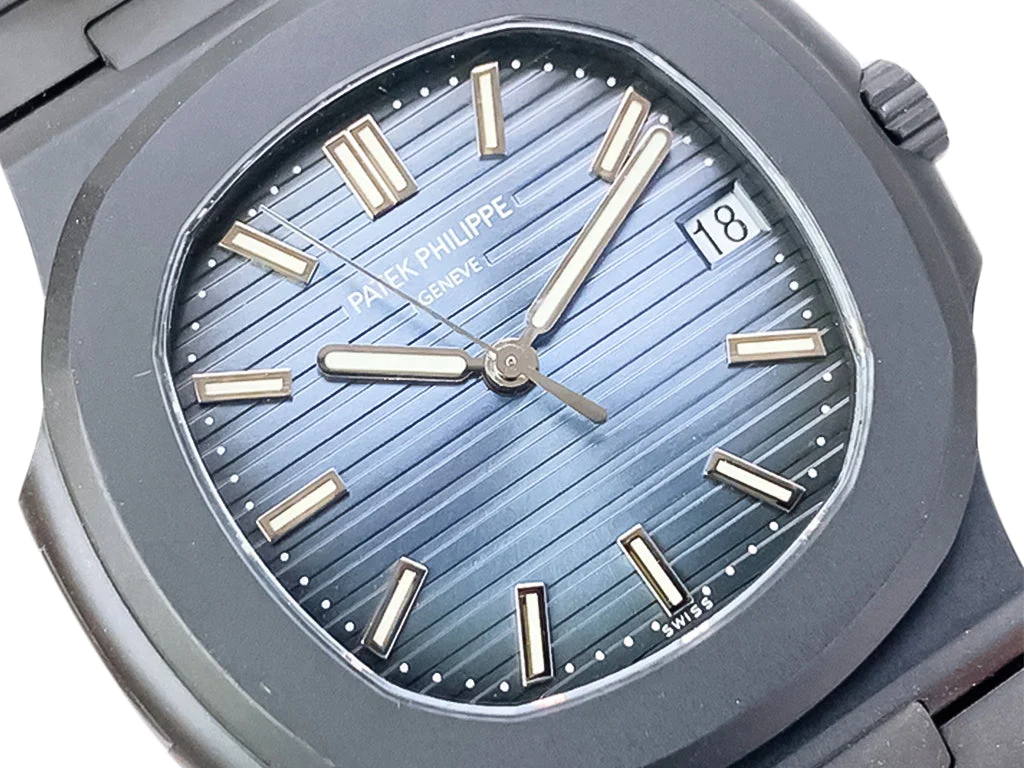 Nautilus 'Black Venom' Limited Edition Carbon Steel with Blue Dial (40mm)