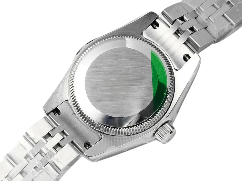 Lady-Datejust 28 Stainless Steel on Jubilee with White Dial (Roman Numerals) and Fluted Bezel