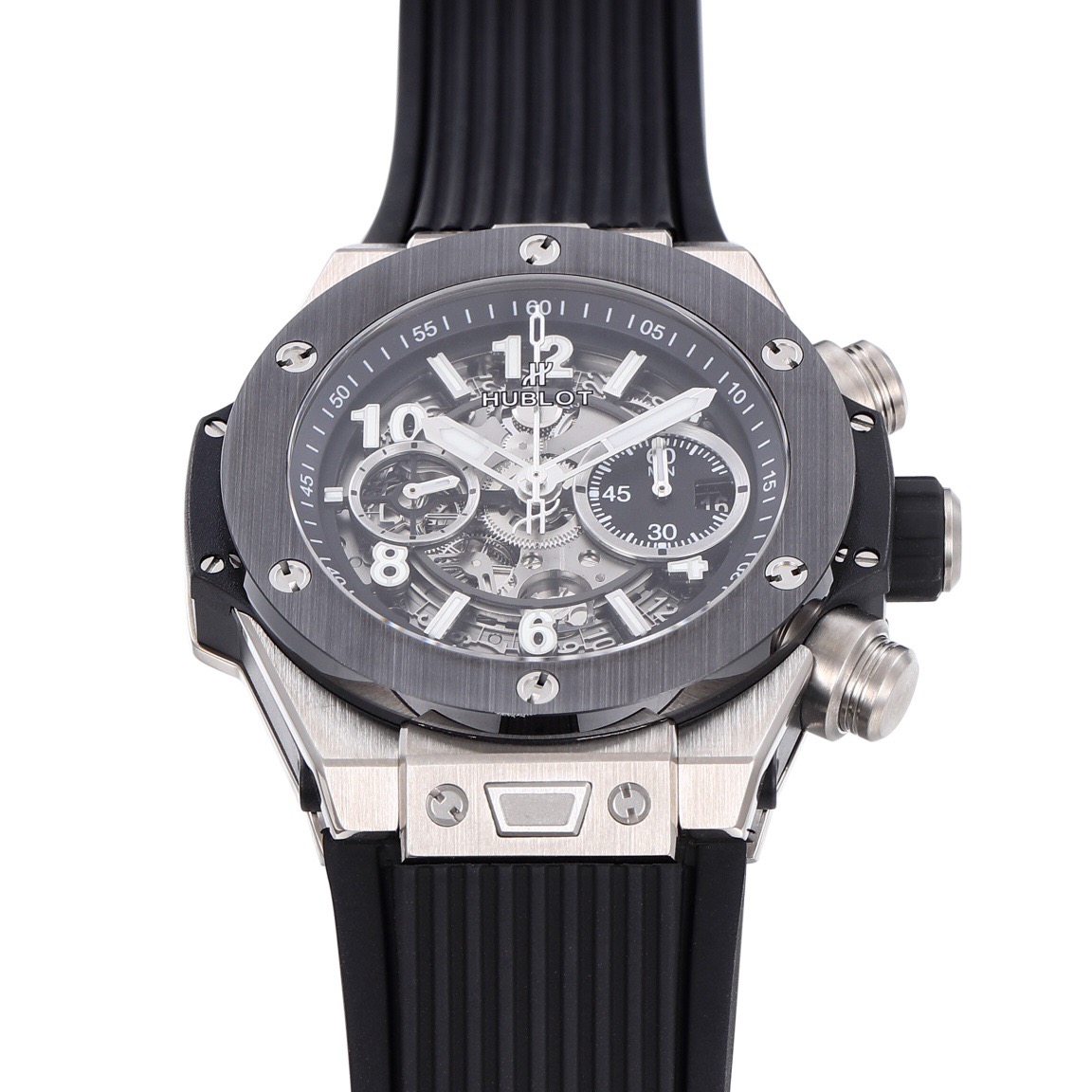 BIG BANG Unico Titanium Alloy Case with Ceramic Bezel and Black Dial (44MM)