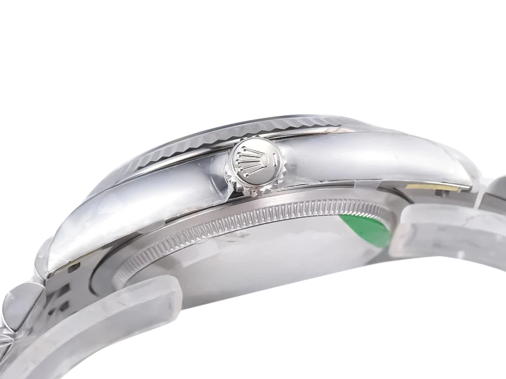 Datejust 36 Stainless Steel on Jubilee with Black Dial and Fluted Bezel