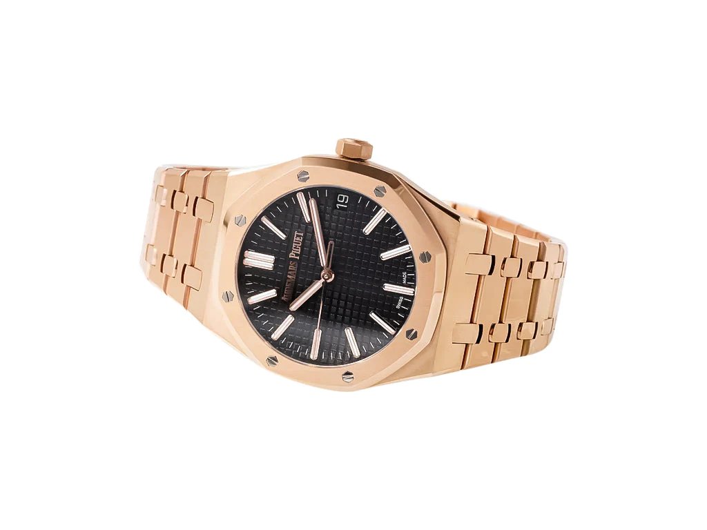Royal Oak Pink Gold '50th Anniversary' with Black Dial (41mm)