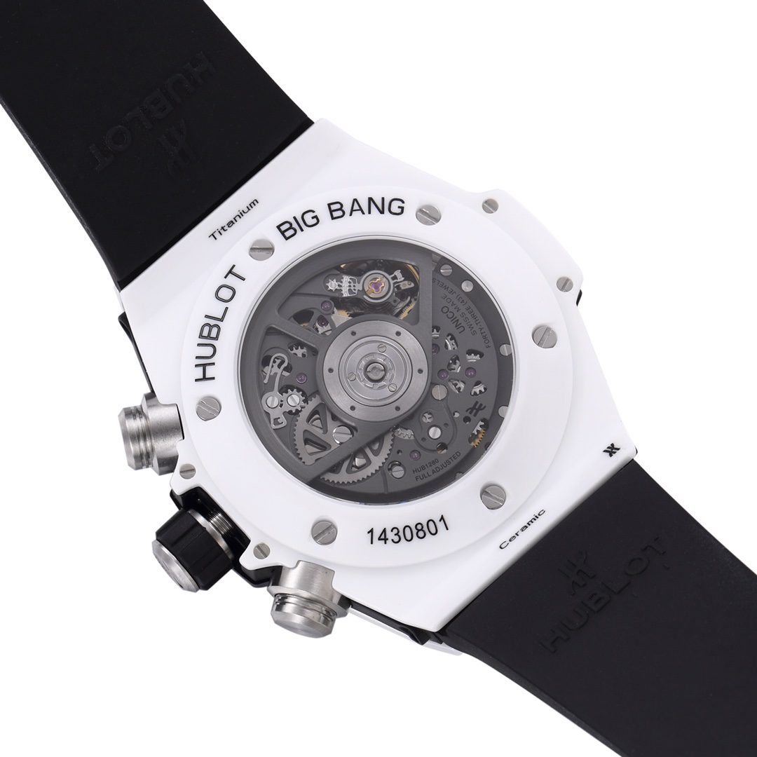 BIG BANG Unico White Ceramic Case with Black Dial (45MM)