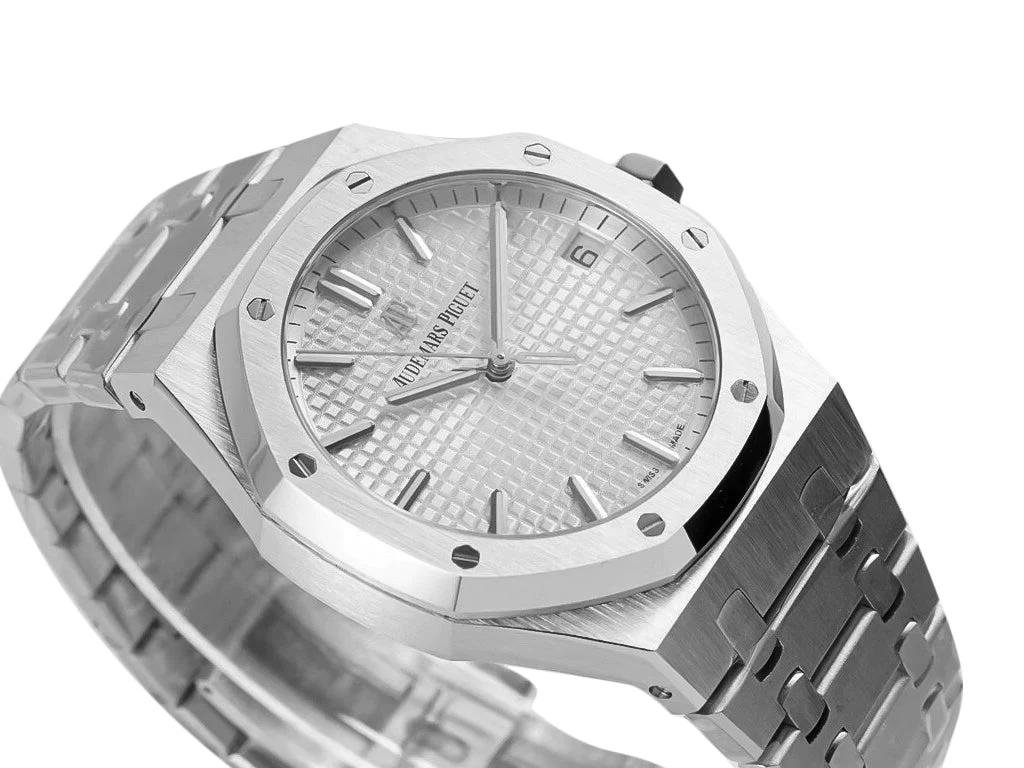 Royal Oak Stainless Steel with Silver Dial (41mm) - 15500