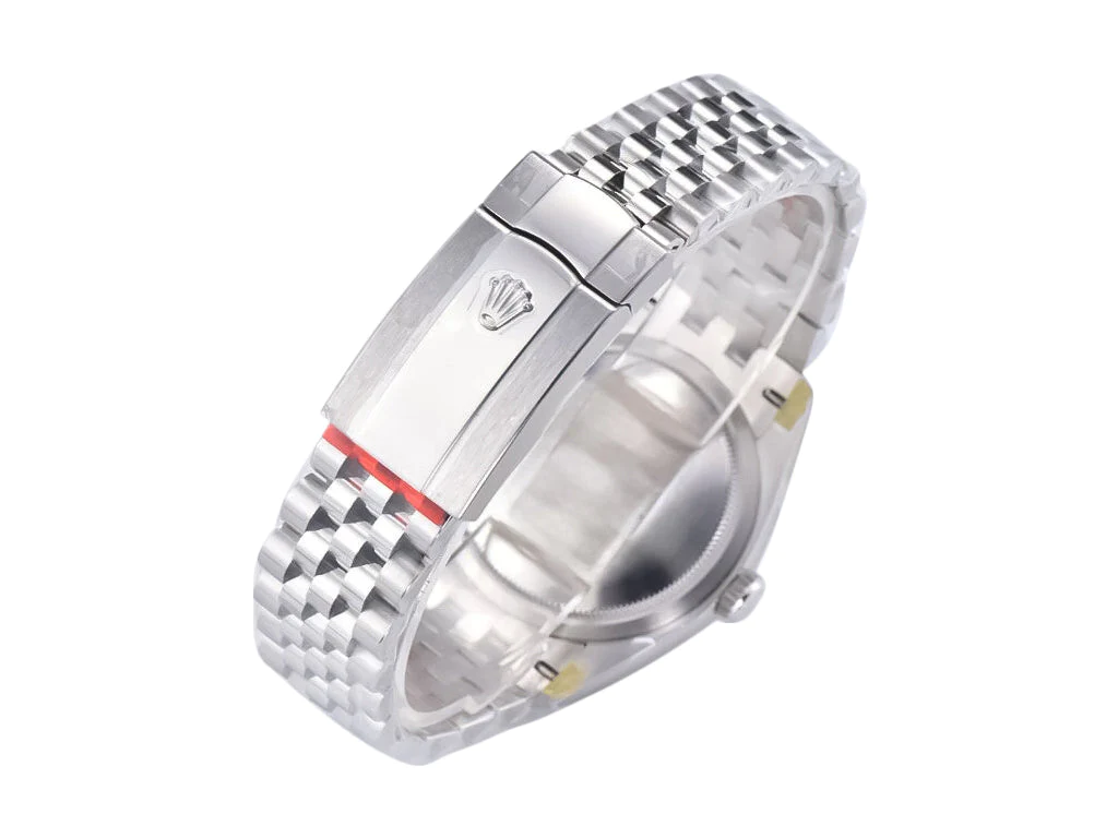 Datejust 36 Stainless Steel on Jubilee with Palm Motif Green Dial and Fluted Bezel