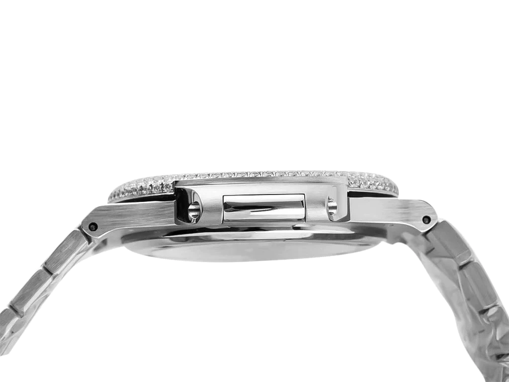 Nautilus Stainless Steel 'Iced Out' (40mm)