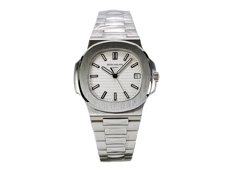 Nautilus Stainless Steel with White Dial (40mm)