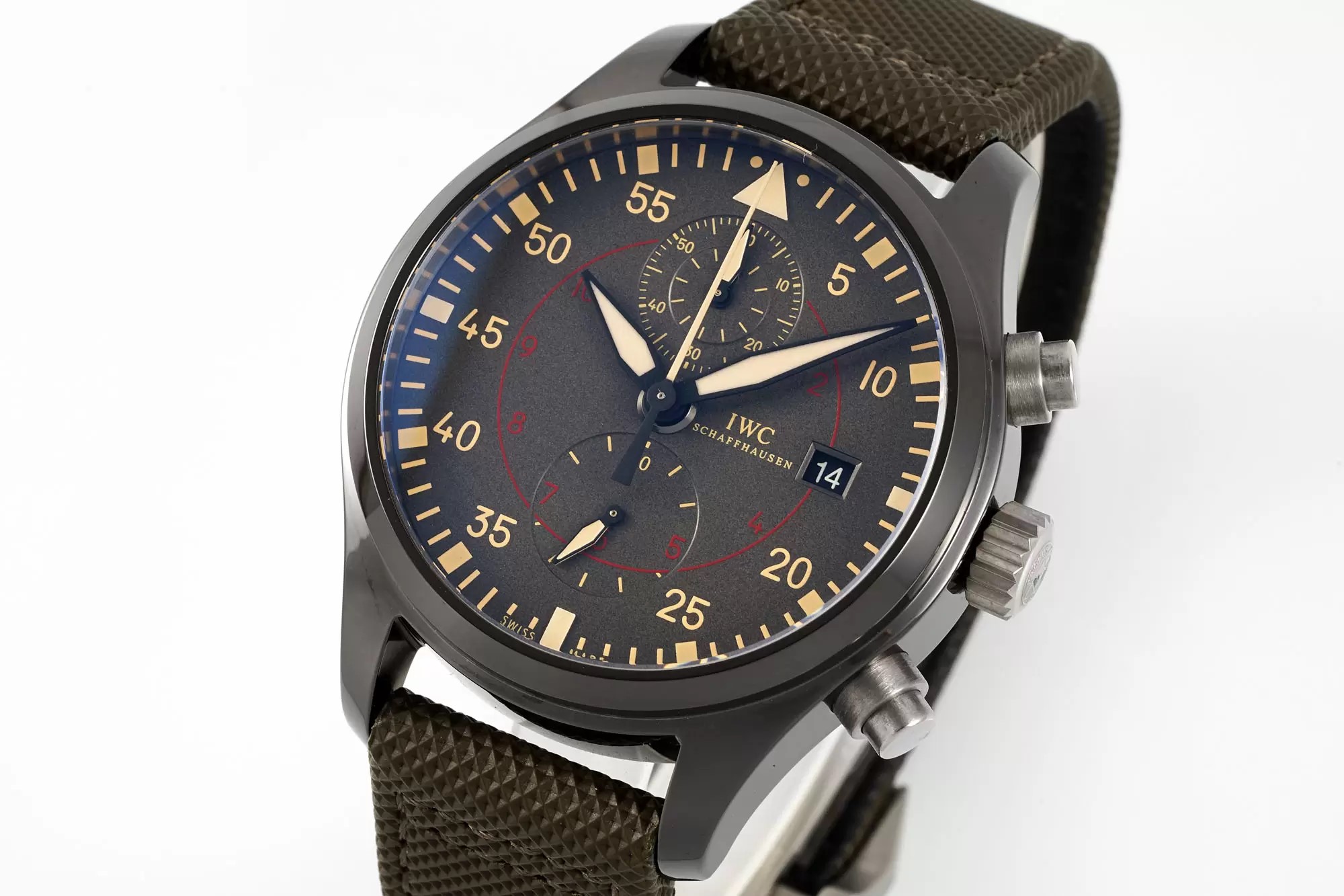 IWC Pilots's Automatic Black Ceramic Case with Black Dial(44mm)