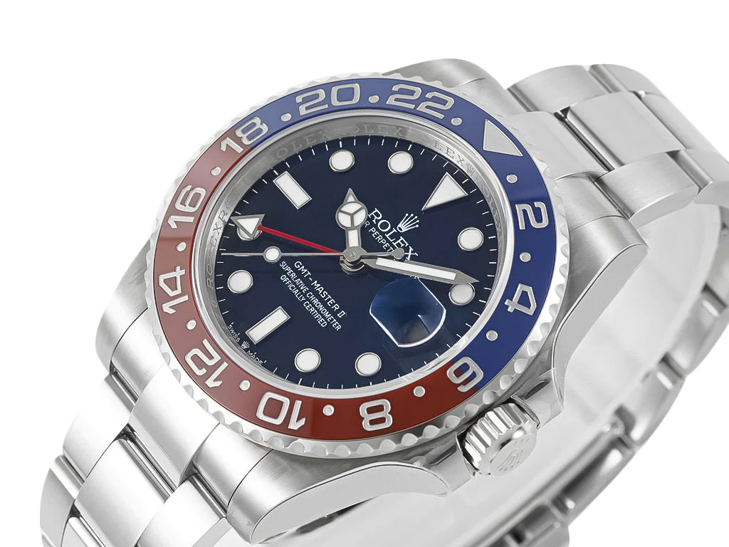 GMT-Master II Stainless Steel 'Pepsi' with Blue Dial (40mm)