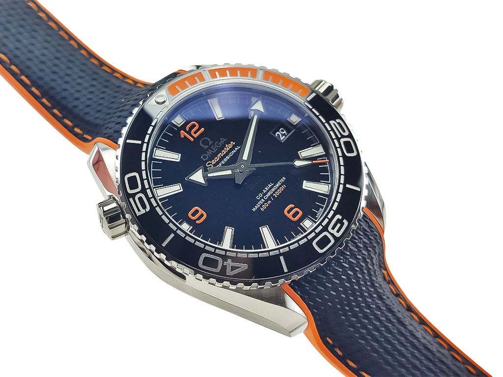 Seamaster Planet Ocean 600 with Blue Dial on Rubber Strap (43.5mm)