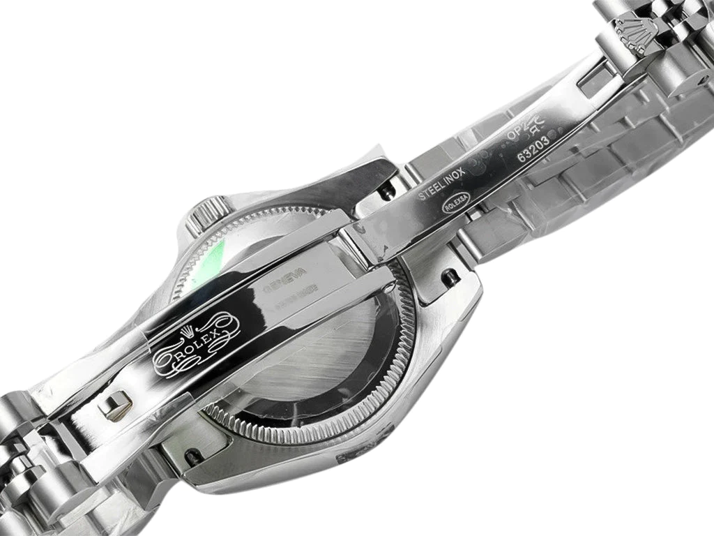 Lady-Datejust 28 Stainless Steel on Jubilee with White Dial (Roman Numerals) and Fluted Bezel