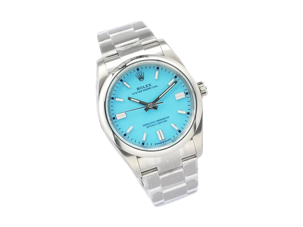 Oyster Perpetual 36 Stainless Steel 'Tiffany' with Blue Turquoise Dial