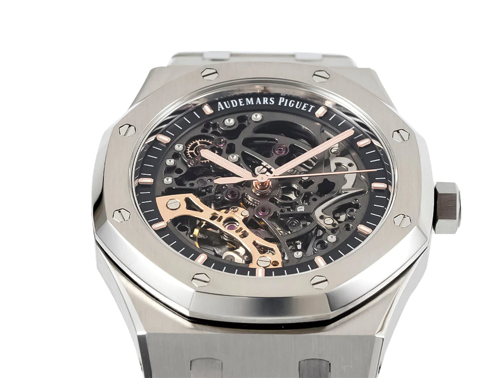 Royal Oak Stainless Steel Openworked Double Balance Wheel (41mm)